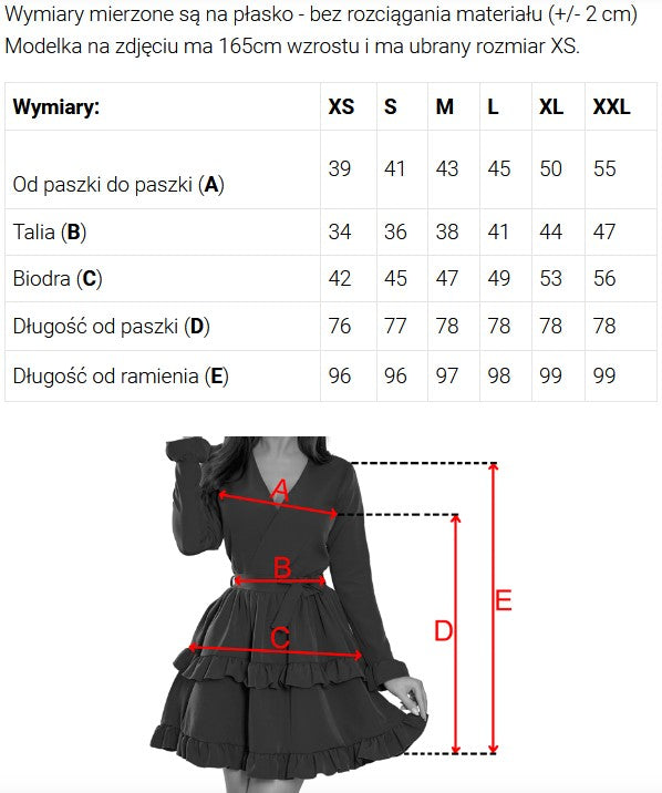 Numoco 479-2 NINA dress with an envelope neckline, sleeve and belt - navy blue-6
