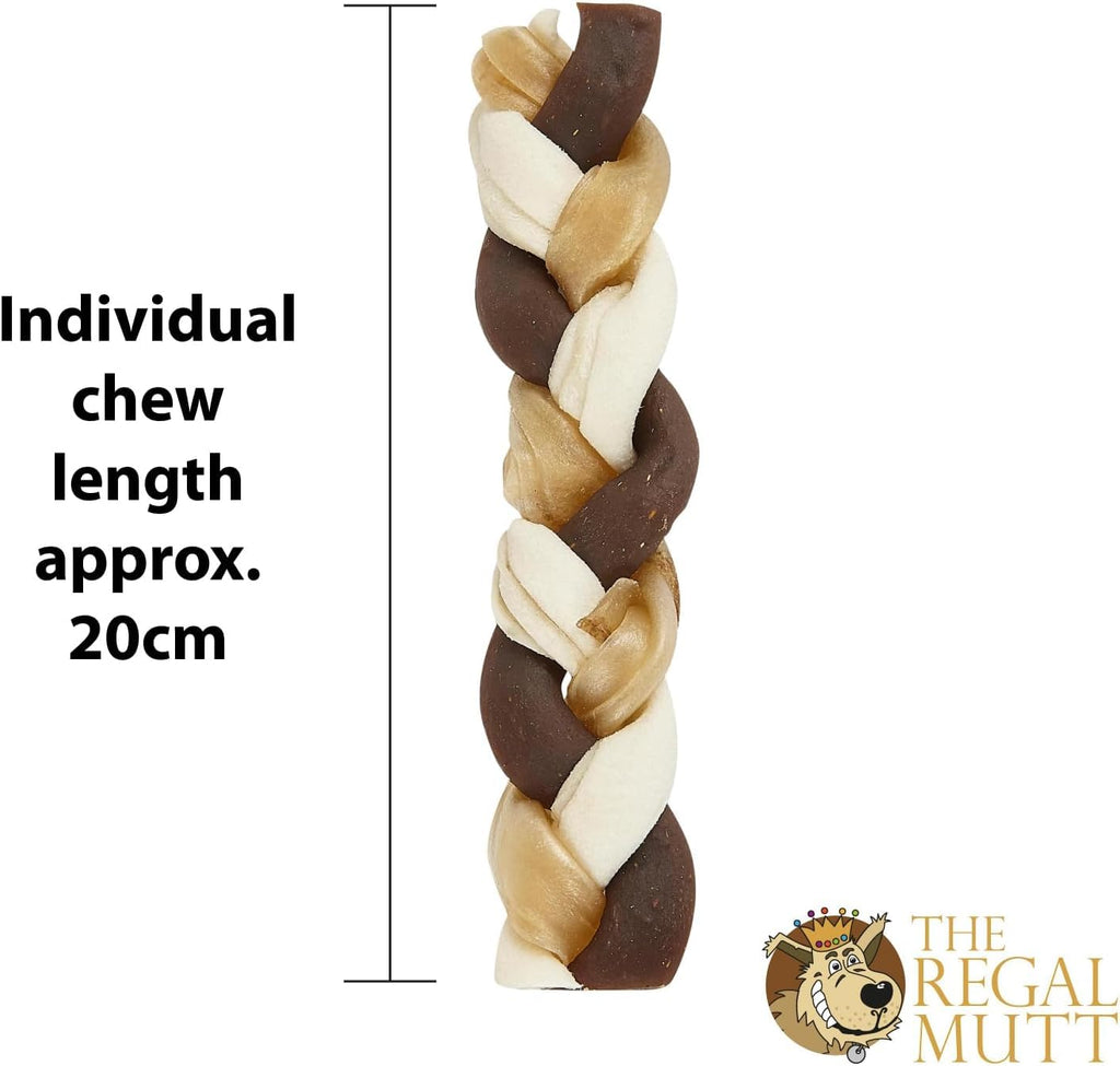 The Regal Mutt - Mega Chewy Twists with Duck - Bag of 18 (1.25kg Bag)
