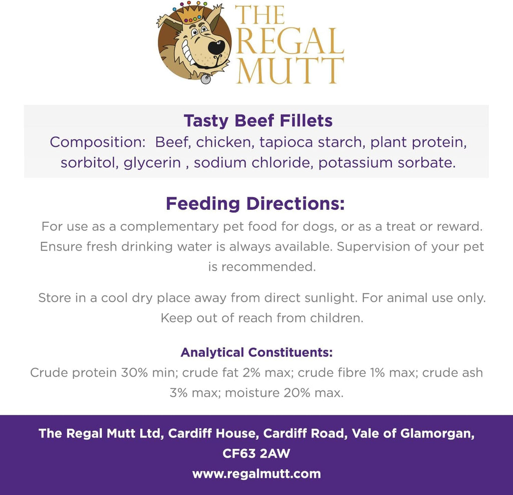The Regal Mutt - Chewy Chicken Fillets - 1kg Bag