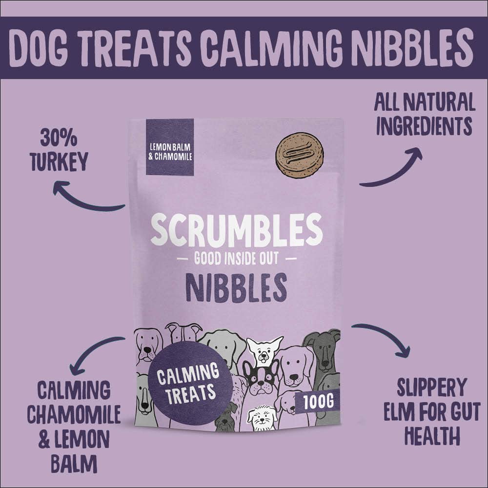 Scrumbles • Dog Treats • Hypoallergenic • All Lifestages • Chicken & Duck • 90g Bag • Gut Friendly Prebiotics • Gluten Free • Superfoods