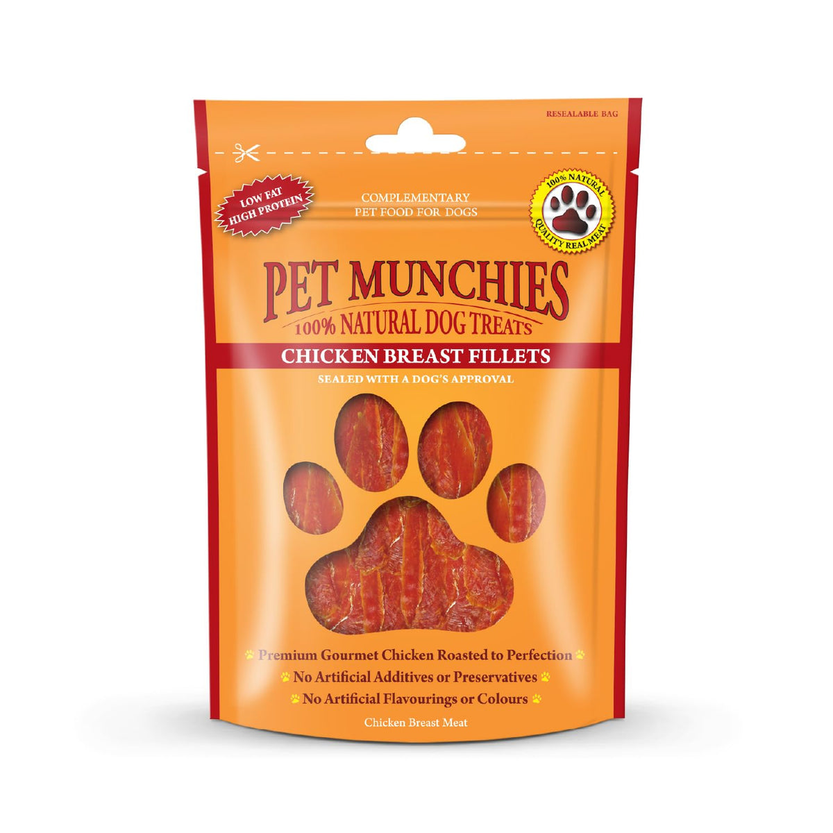 Pet Munchies Chicken and Sweet Potato Dog Treats, Healthy Grain Free Dental Sticks with Natural Real Meat 90g