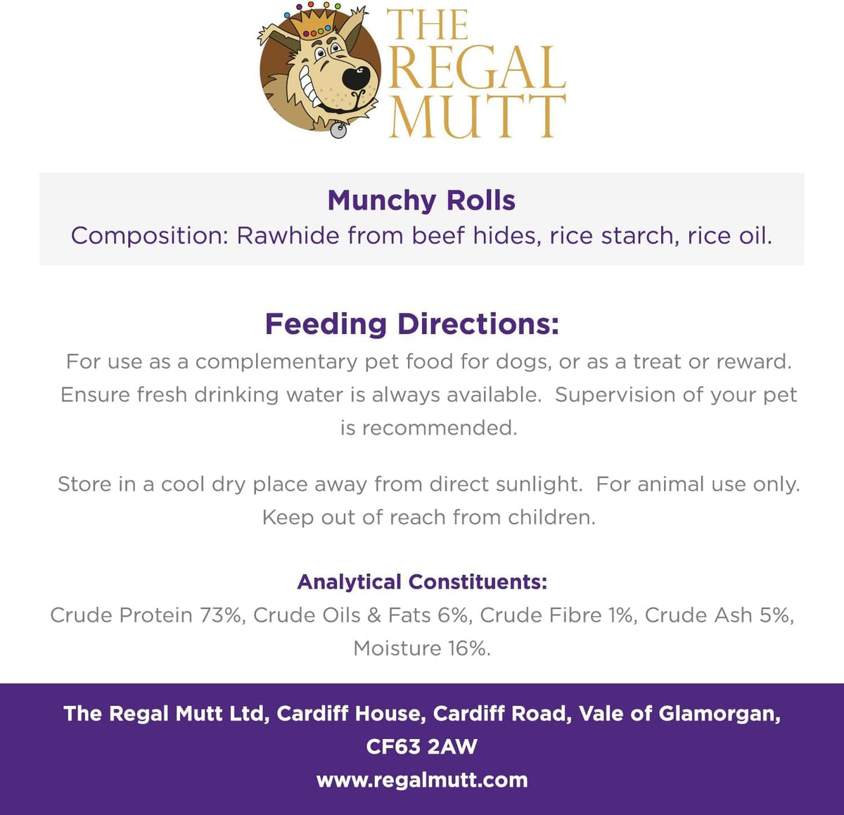 The Regal Mutt - Mega Chewy Twists with Duck - Bag of 18 (1.25kg Bag)