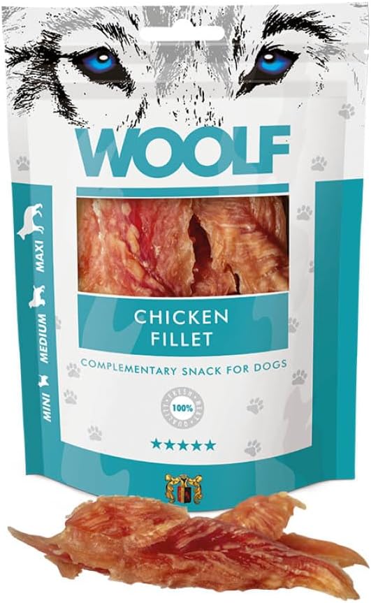 WOOLF Chicken Fillet Dog Treats - Complementary Snacks for Dogs | 100g