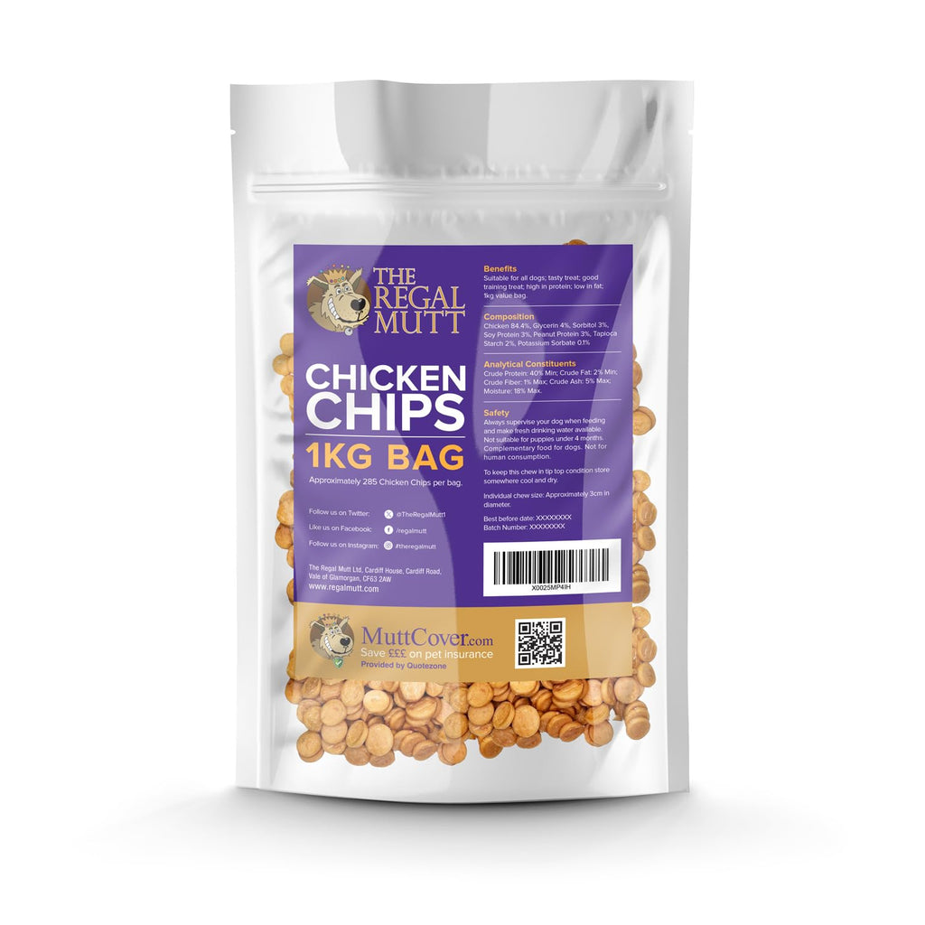 The Regal Mutt - Chewy Chicken Fillets - 1kg Bag