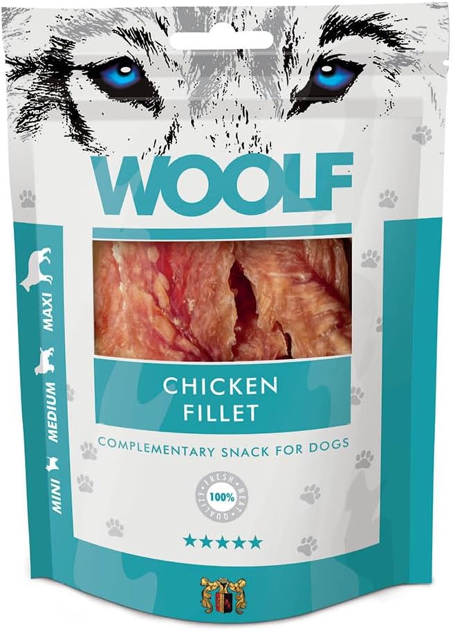 WOOLF Chicken Fillet Dog Treats - Complementary Snacks for Dogs | 100g