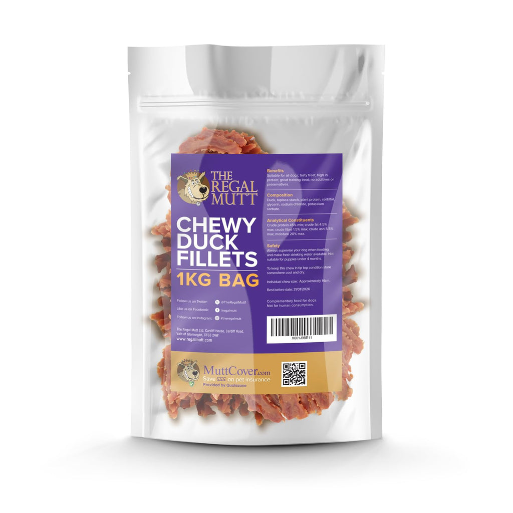 The Regal Mutt - Chewy Chicken Fillets - 1kg Bag