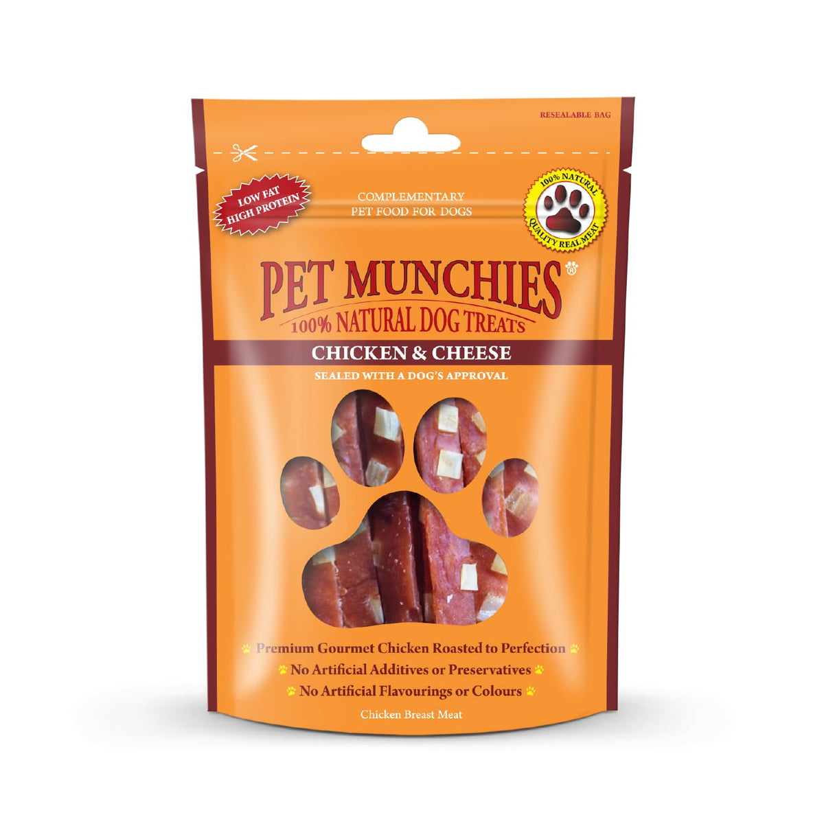 Pet Munchies Chicken and Sweet Potato Dog Treats, Healthy Grain Free Dental Sticks with Natural Real Meat 90g