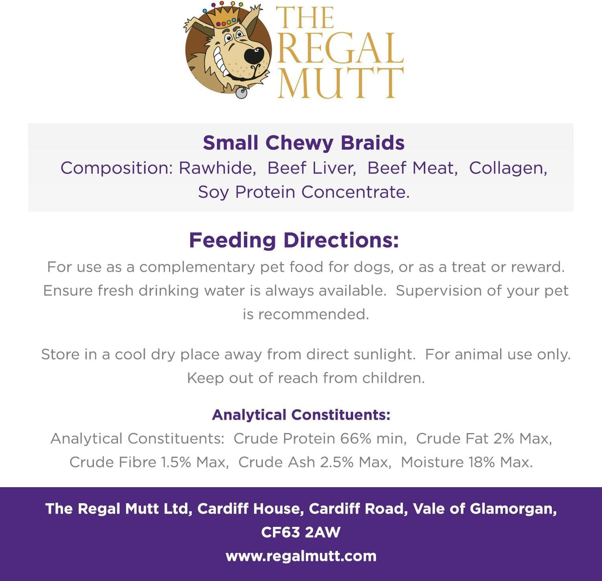 The Regal Mutt - Mega Chewy Twists with Duck - Bag of 18 (1.25kg Bag)