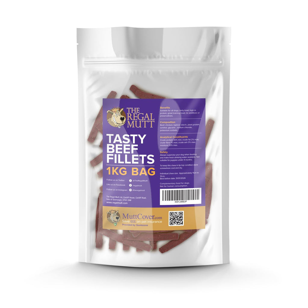 The Regal Mutt - Chewy Chicken Fillets - 1kg Bag