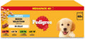 PEDIGREE Puppy Dog Food Pouches Chunks in Jelly, 40 x 100g Multipack, Four Flavours (with Beef & Liver, Chicken, Lamb & Liver and Poultry)
