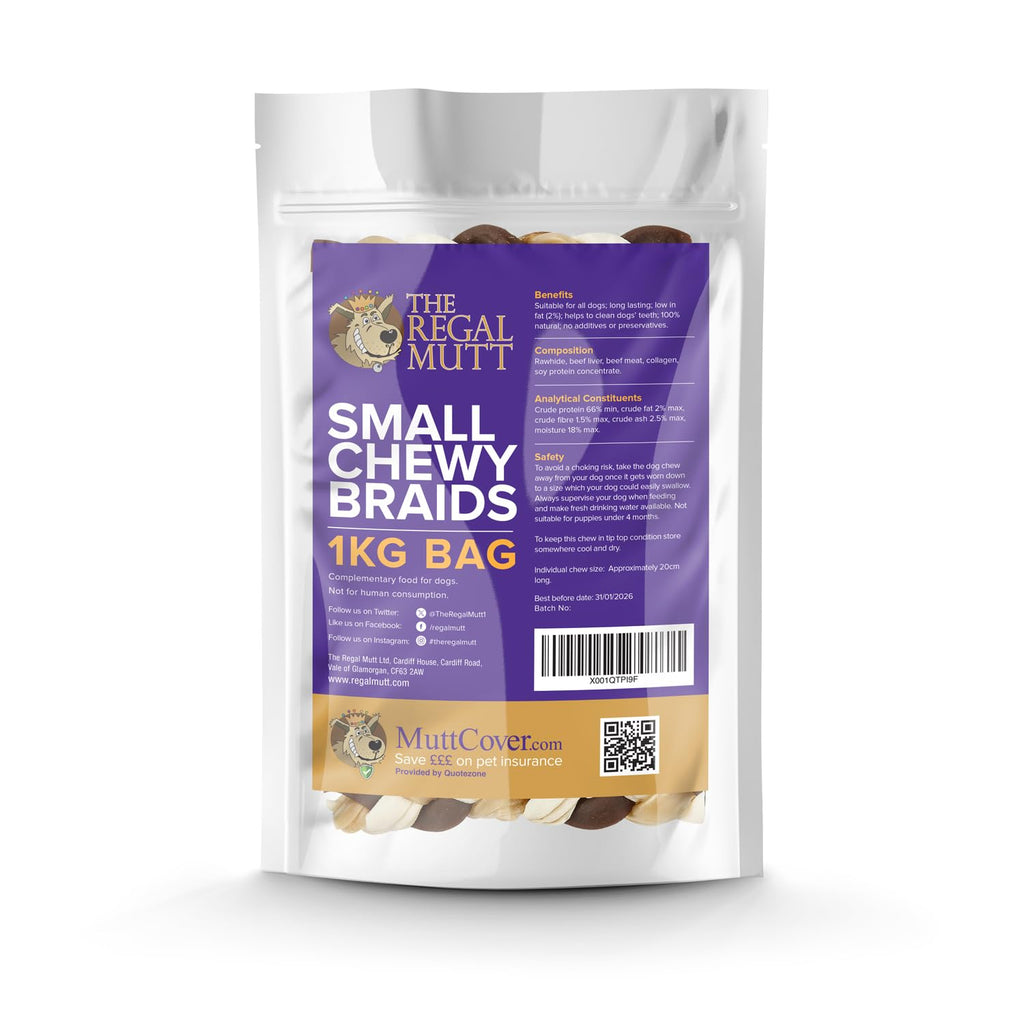 The Regal Mutt - Mega Chewy Twists with Duck - Bag of 18 (1.25kg Bag)
