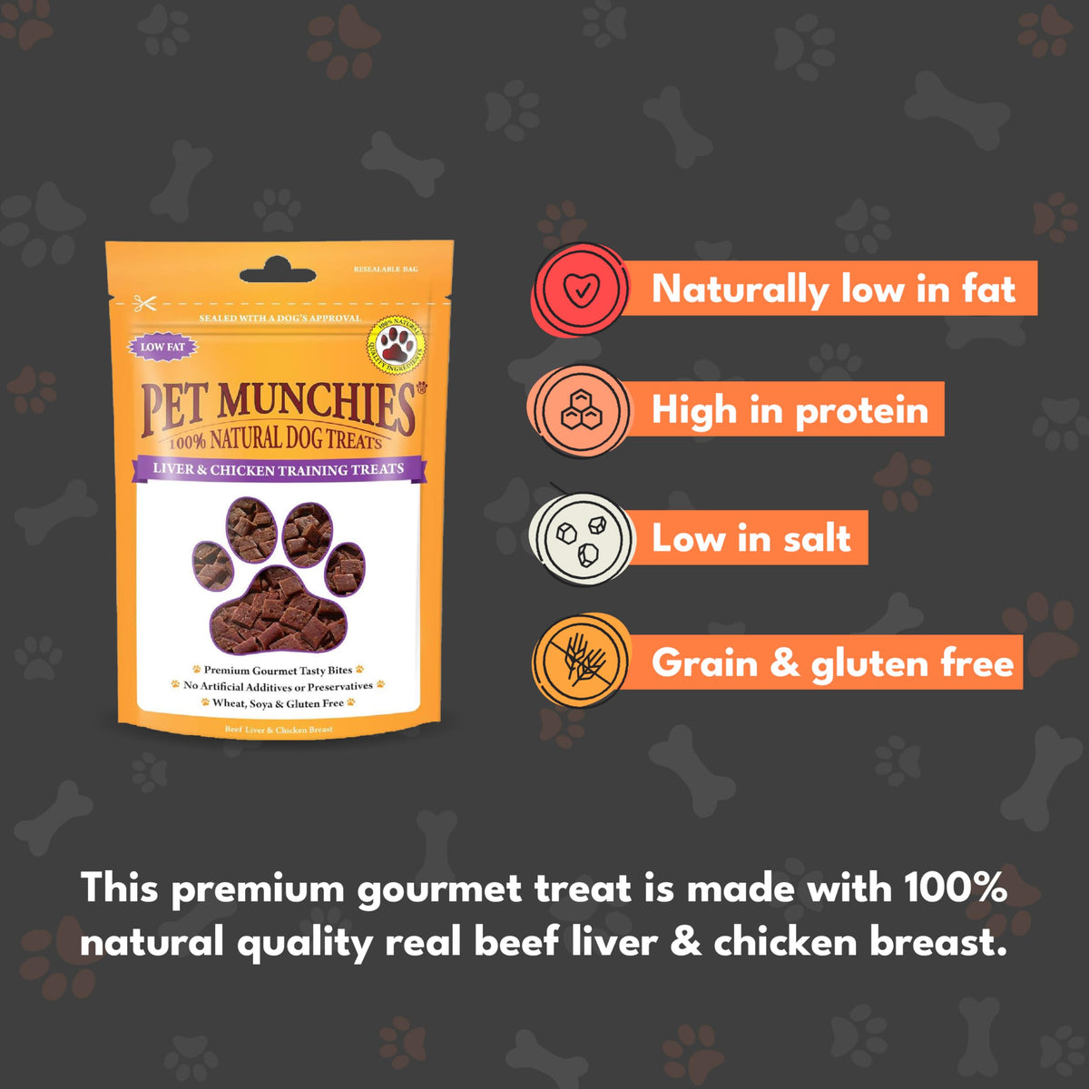 Pet Munchies Chicken and Sweet Potato Dog Treats, Healthy Grain Free Dental Sticks with Natural Real Meat 90g