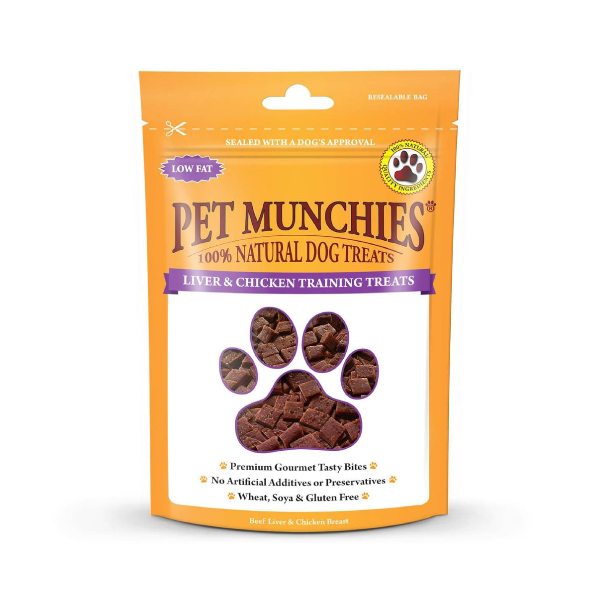 Pet Munchies Chicken and Sweet Potato Dog Treats, Healthy Grain Free Dental Sticks with Natural Real Meat 90g