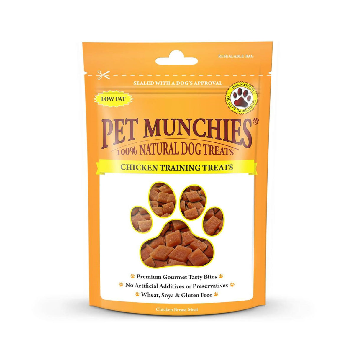Pet Munchies Chicken and Sweet Potato Dog Treats, Healthy Grain Free Dental Sticks with Natural Real Meat 90g