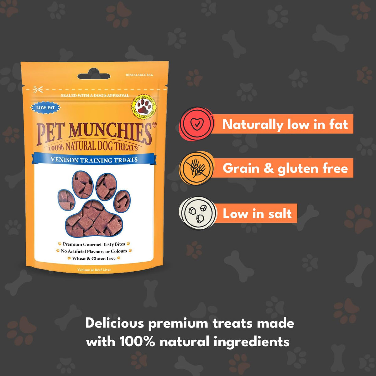Pet Munchies Chicken and Sweet Potato Dog Treats, Healthy Grain Free Dental Sticks with Natural Real Meat 90g