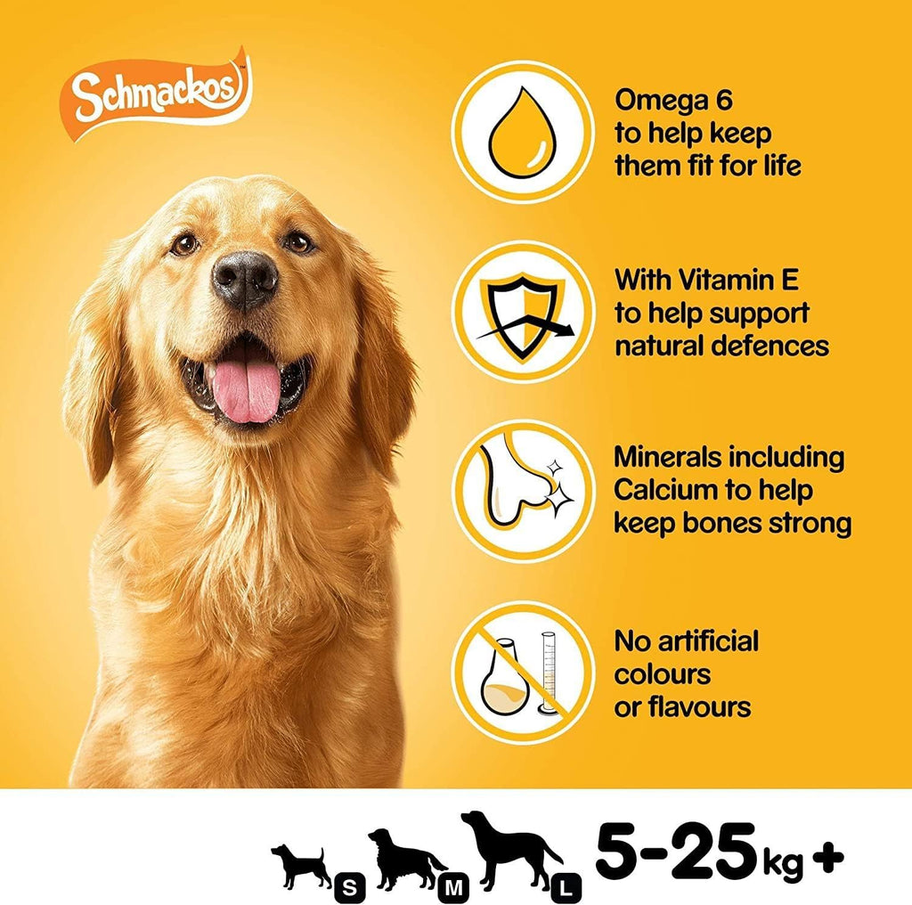 Pedigree Schmackos Adult Dog Treats Meaty Multi Mix 110 Sticks 790g