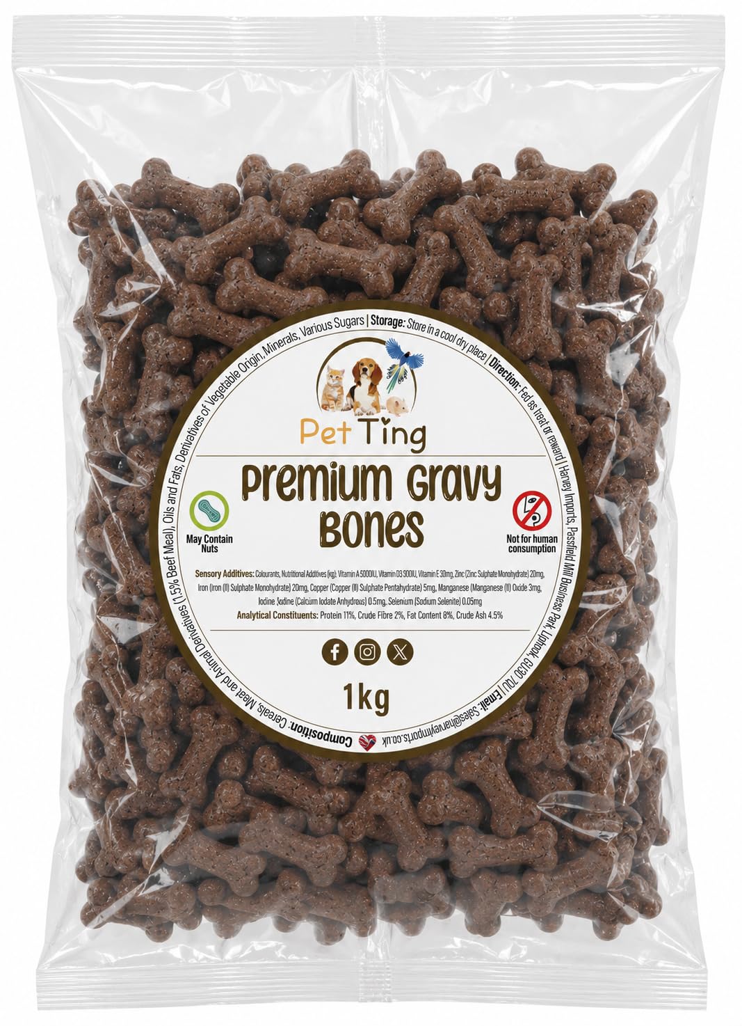 Gravy Bones Biscuits Dog Treats (1 Litre)