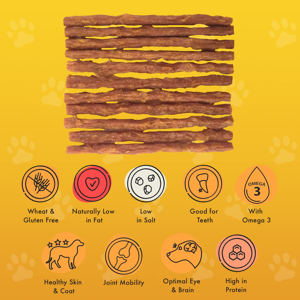 Pet Munchies Chicken and Sweet Potato Dog Treats, Healthy Grain Free Dental Sticks with Natural Real Meat 90g