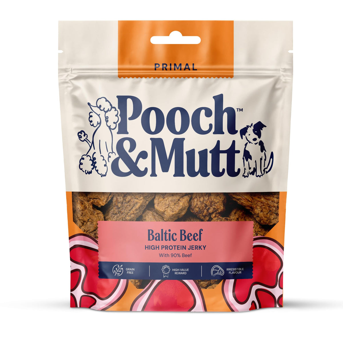 Pooch & Mutt - Fish Jerky, Training Treats, 1x210g