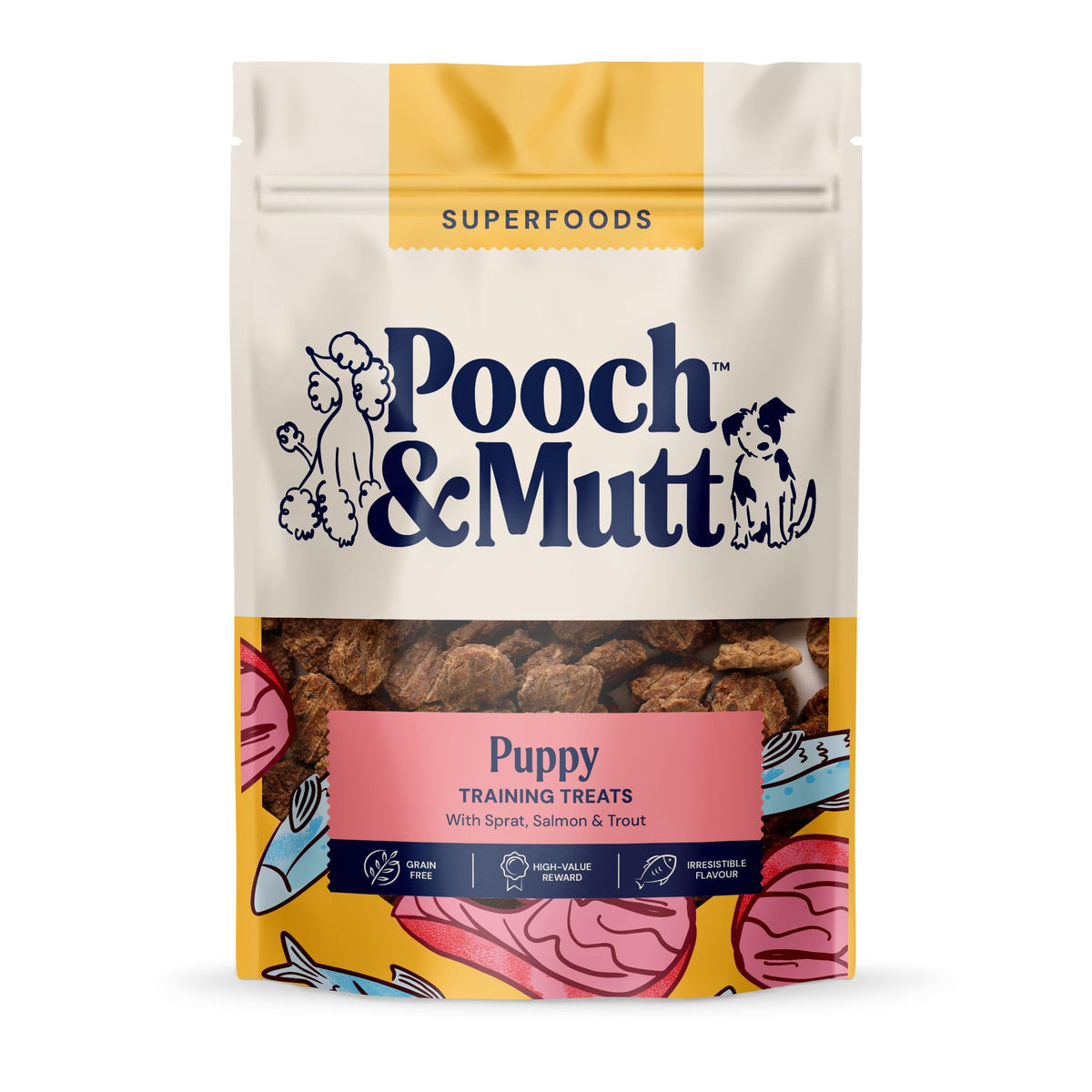 Pooch & Mutt - Fish Jerky, Training Treats, 1x210g