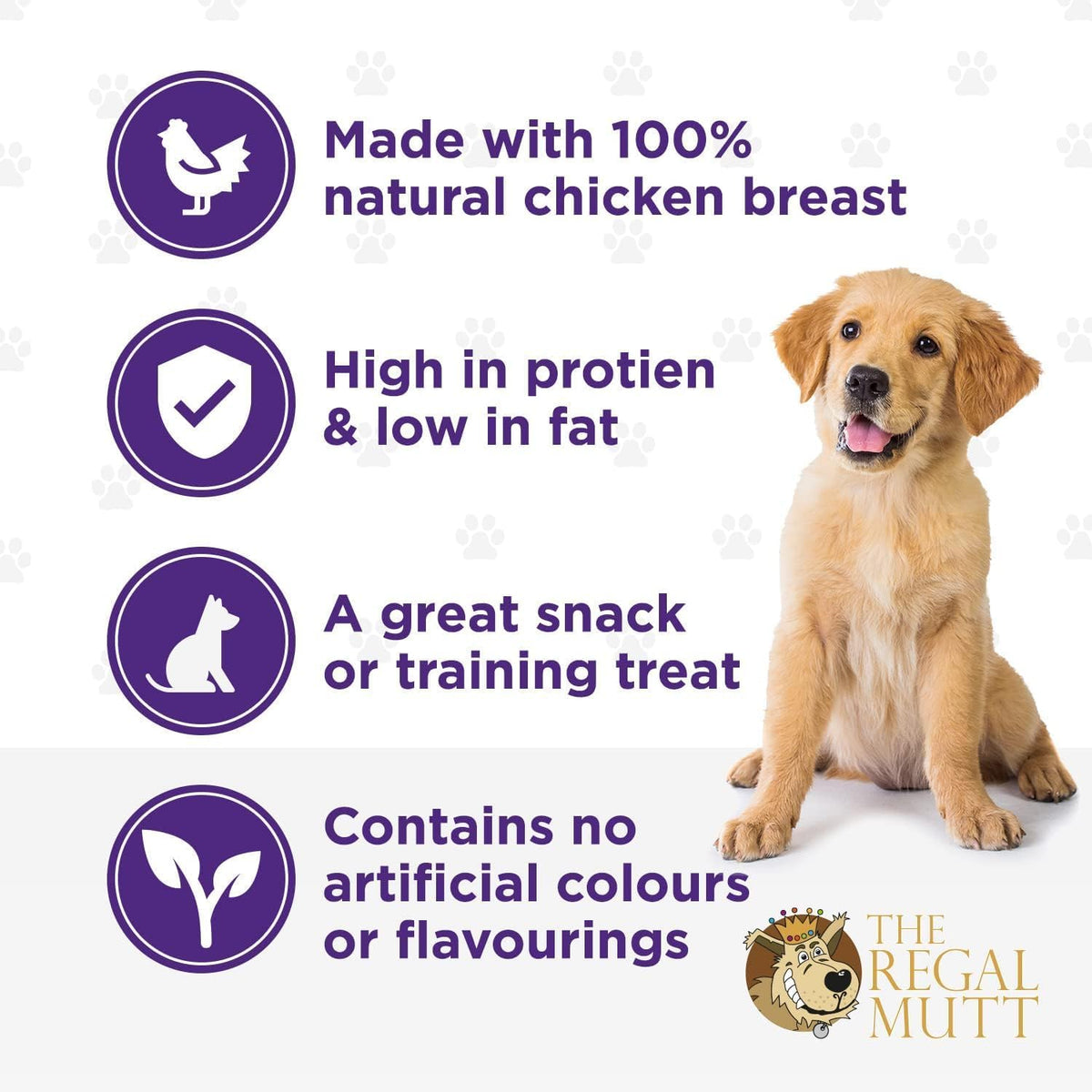 The Regal Mutt - Chewy Chicken Fillets - 1kg Bag