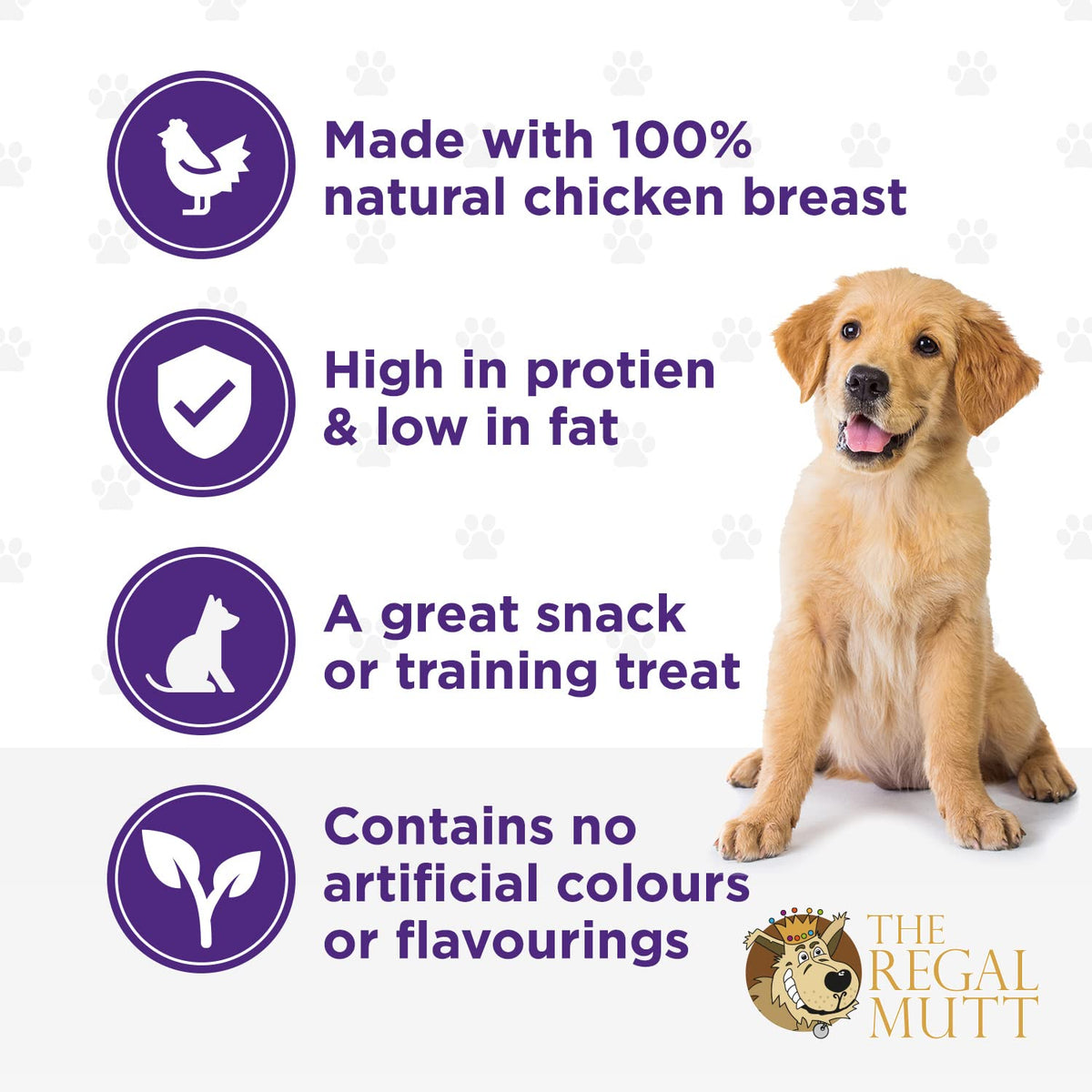 The Regal Mutt - Chewy Chicken Fillets - 1kg Bag