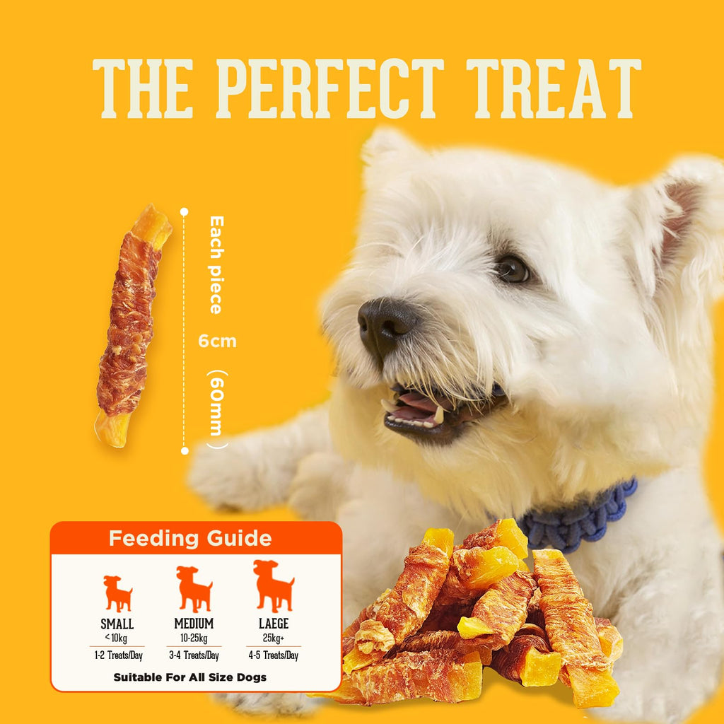PACK'N PRIDE Dog Treats with Sweet Potato, 320g Rawhide Free Dog Chews