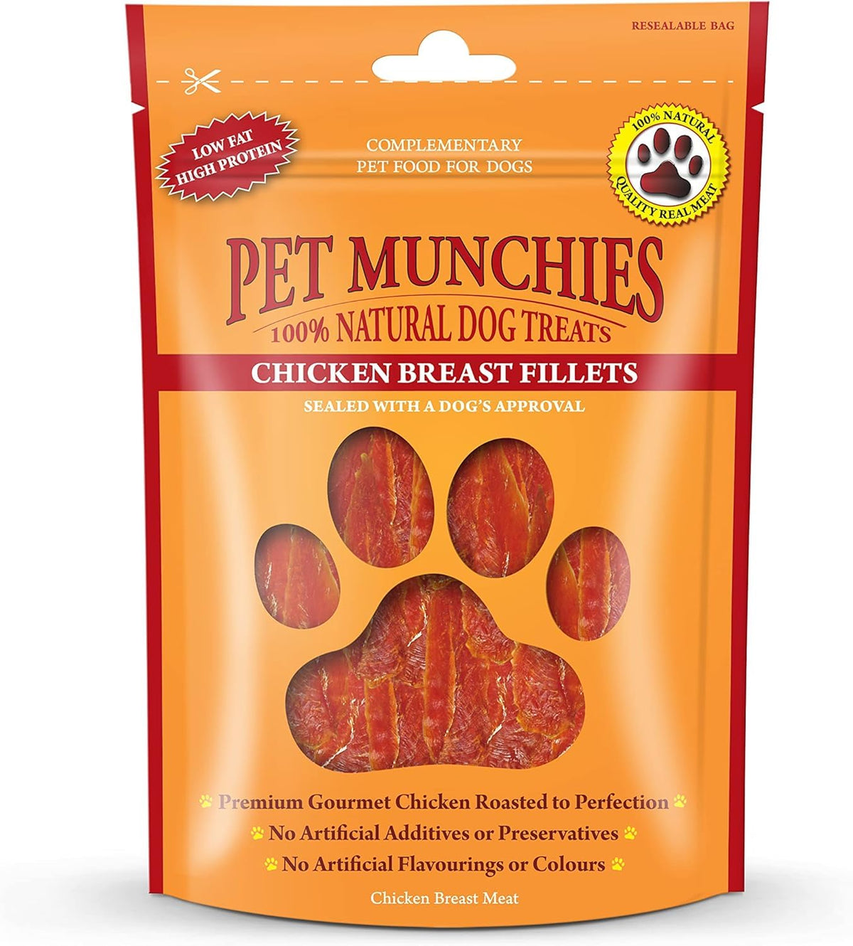 Pet Munchies Chicken and Sweet Potato Dog Treats, Healthy Grain Free Dental Sticks with Natural Real Meat 90g