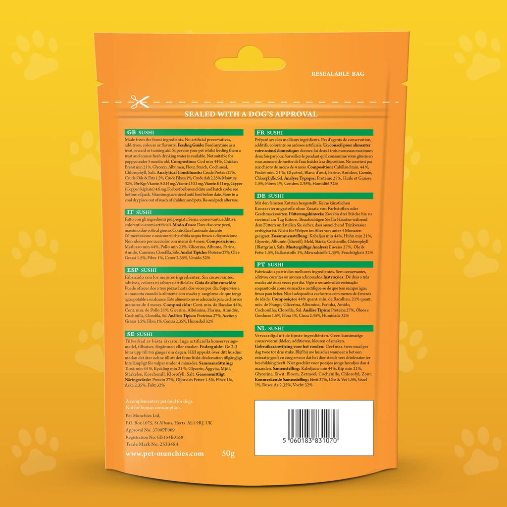 Pet Munchies Chicken and Sweet Potato Dog Treats, Healthy Grain Free Dental Sticks with Natural Real Meat 90g