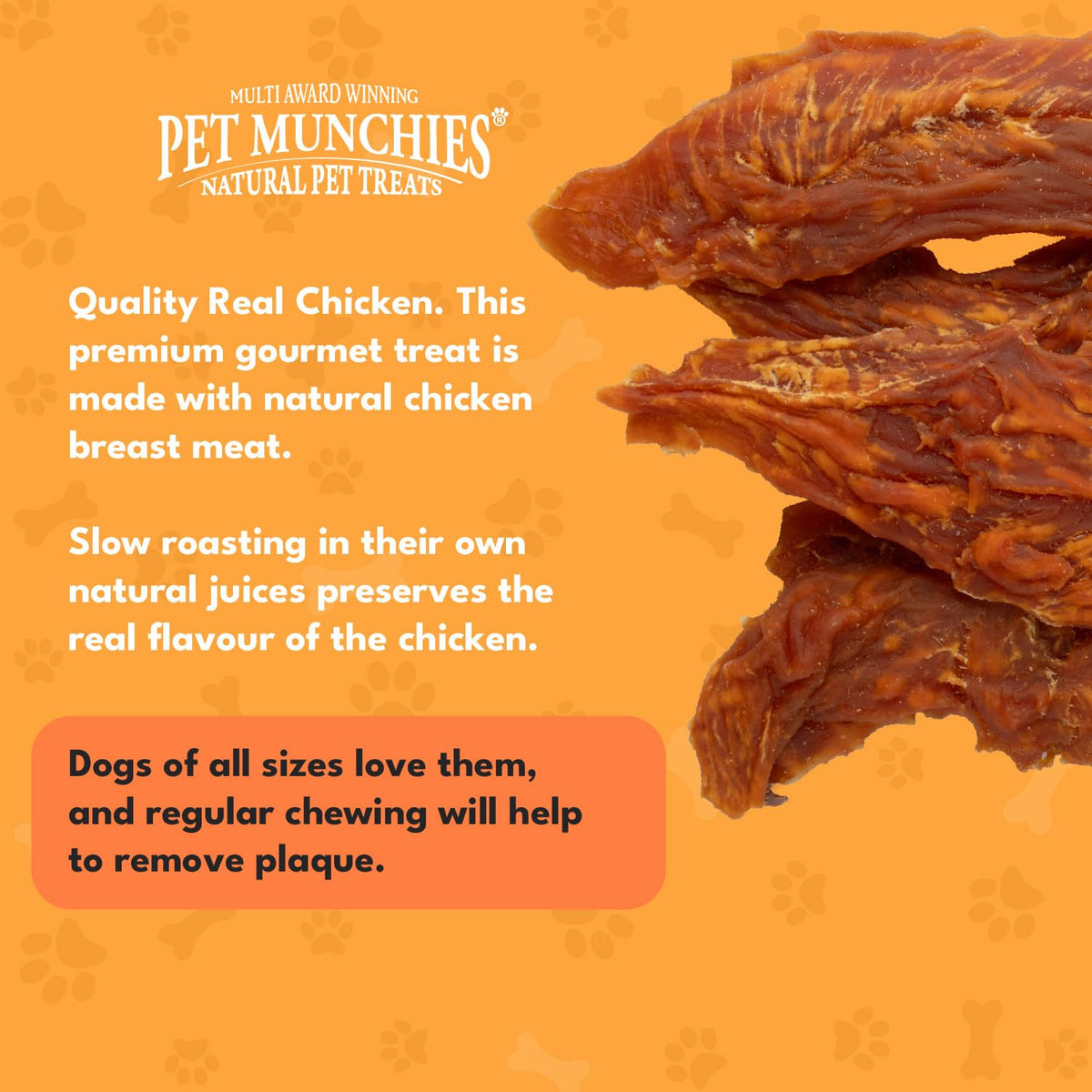 Pet Munchies Chicken and Sweet Potato Dog Treats, Healthy Grain Free Dental Sticks with Natural Real Meat 90g