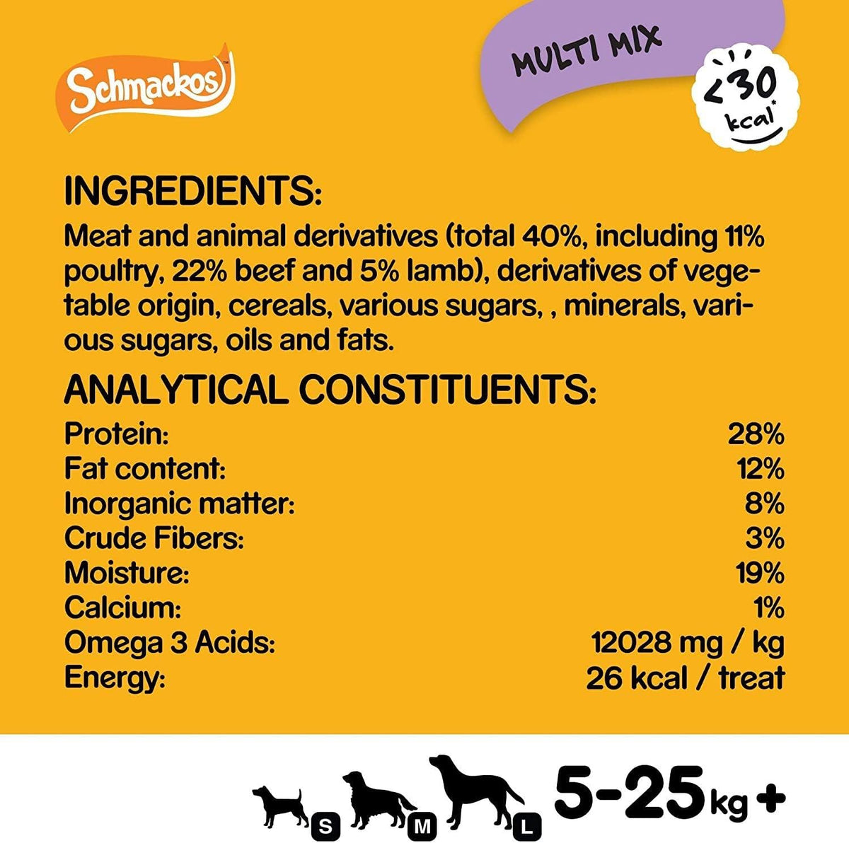 Pedigree Schmackos Adult Dog Treats Meaty Multi Mix 110 Sticks 790g