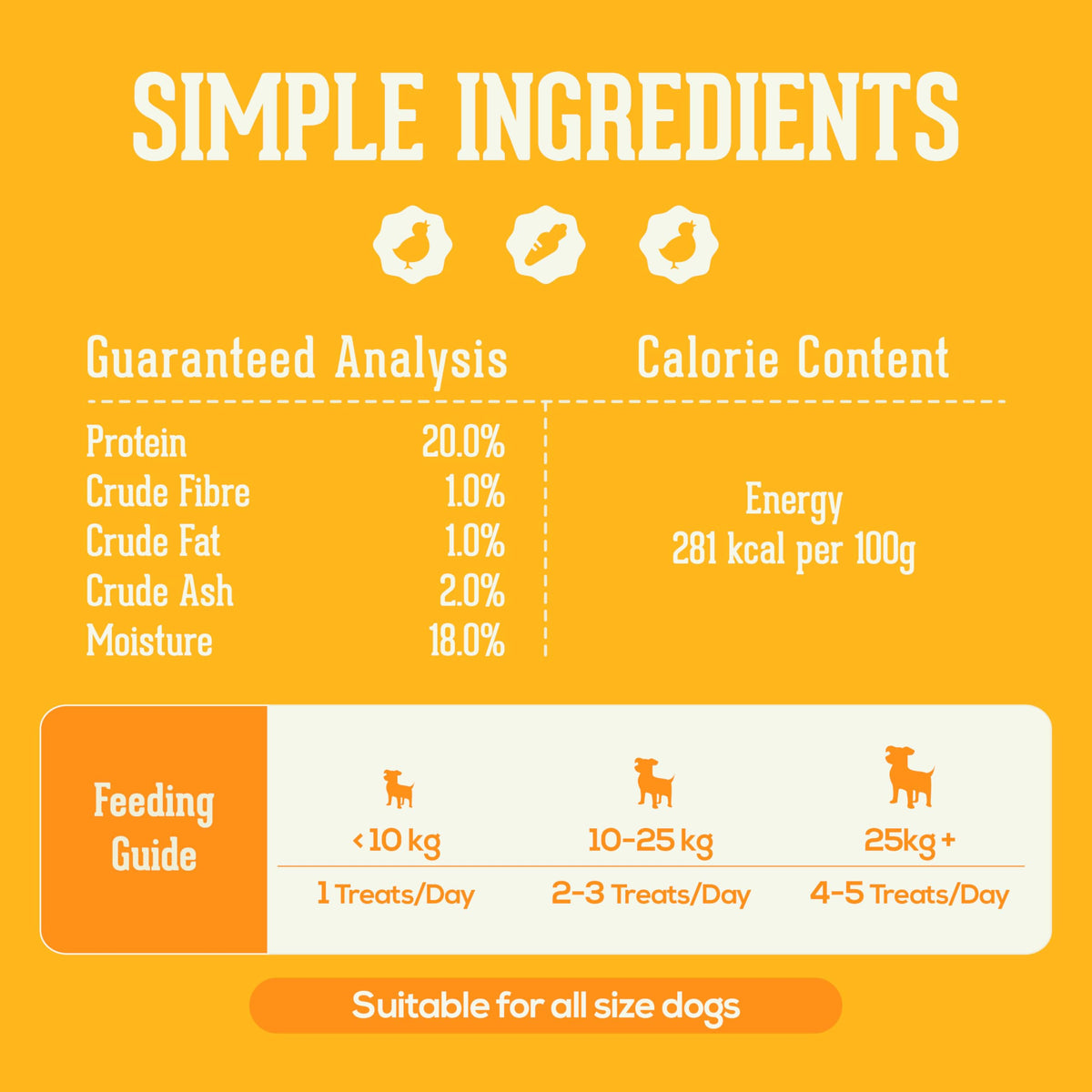 PACK'N PRIDE Dog Treats with Sweet Potato, 320g Rawhide Free Dog Chews