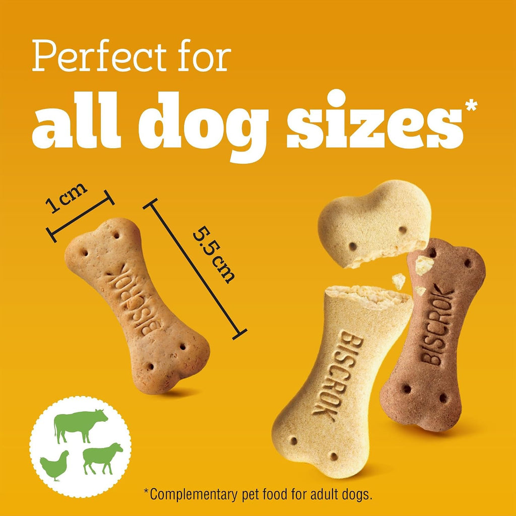 Pedigree Biscrok Adult Dog Treats Multi Mix Biscuits 500g