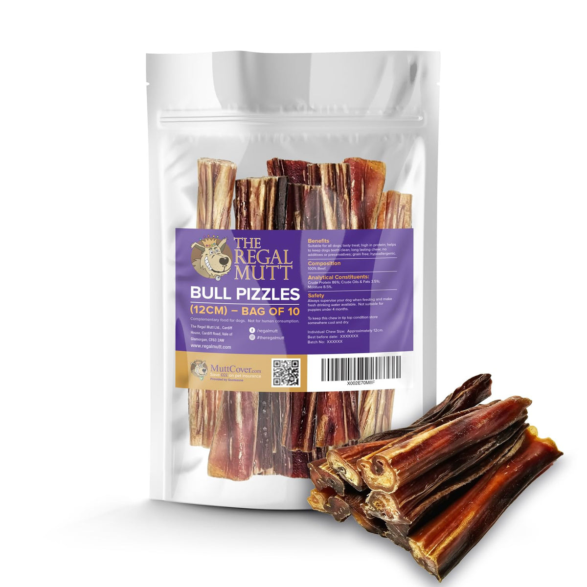 The Regal Mutt - Mega Chewy Twists with Duck - Bag of 18 (1.25kg Bag)