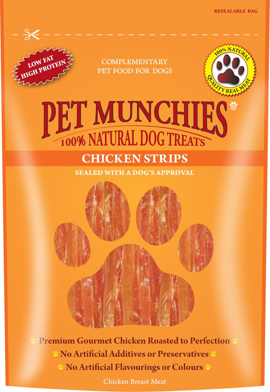 Pet Munchies Chicken and Sweet Potato Dog Treats, Healthy Grain Free Dental Sticks with Natural Real Meat 90g