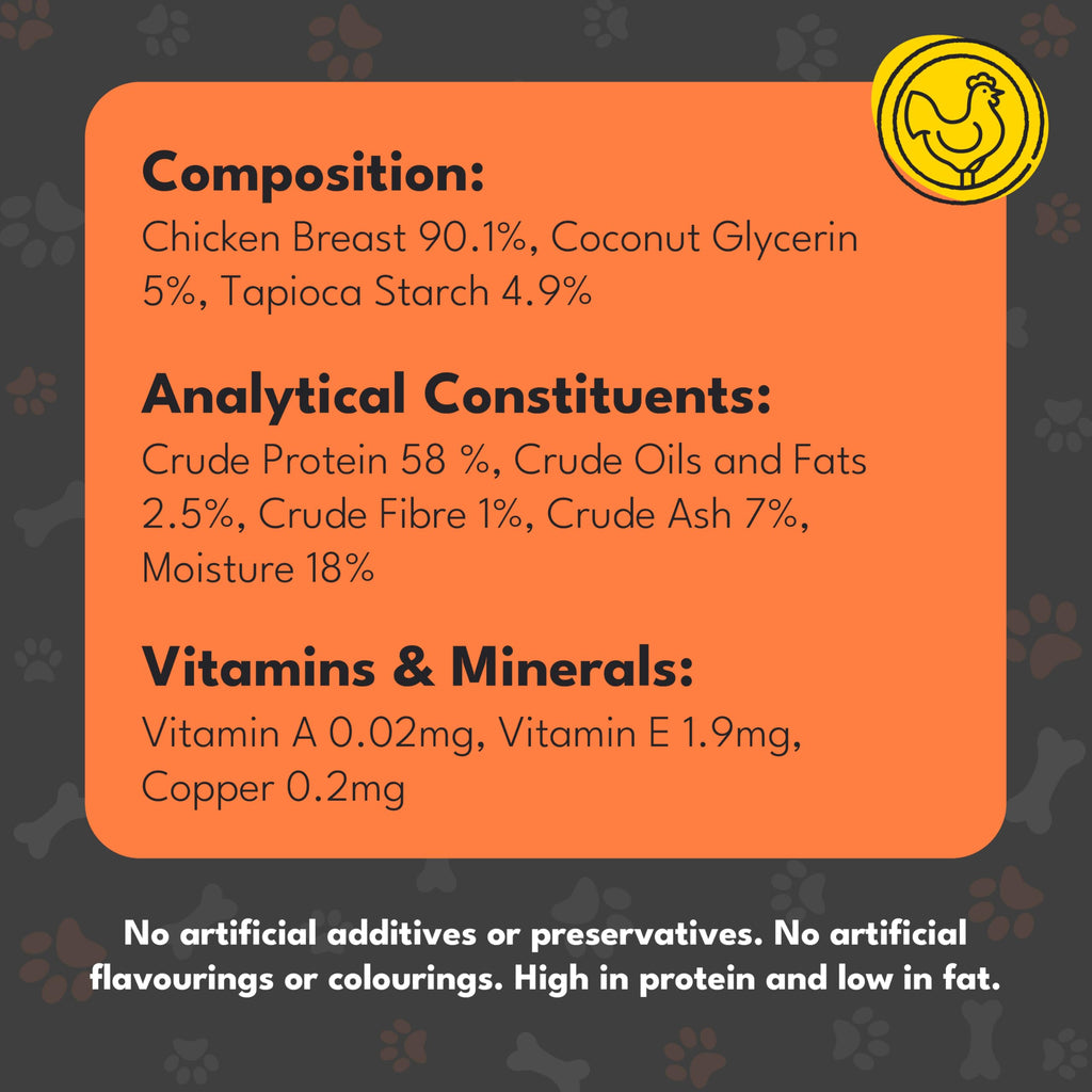 Pet Munchies Chicken and Sweet Potato Dog Treats, Healthy Grain Free Dental Sticks with Natural Real Meat 90g
