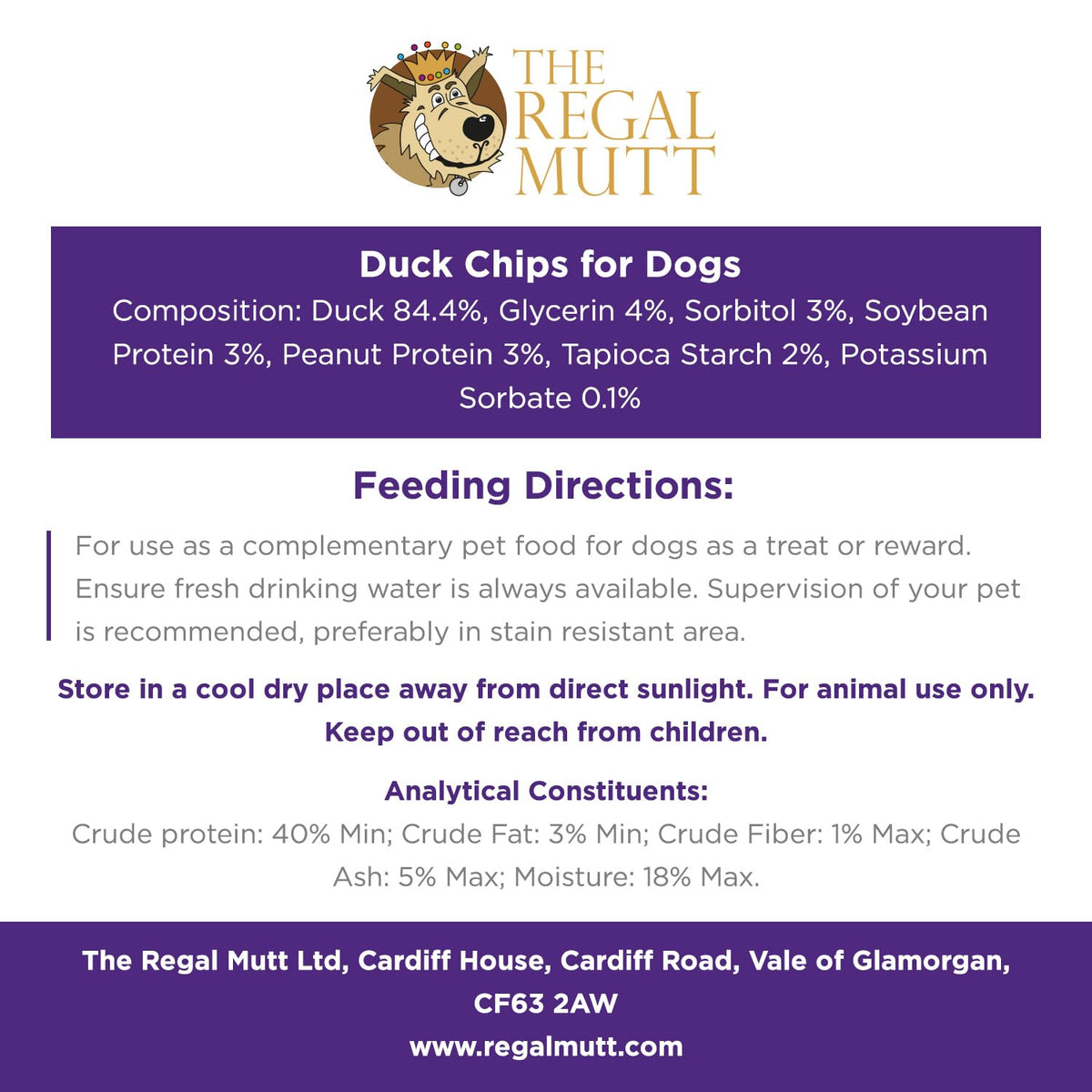 The Regal Mutt - Chewy Chicken Fillets - 1kg Bag