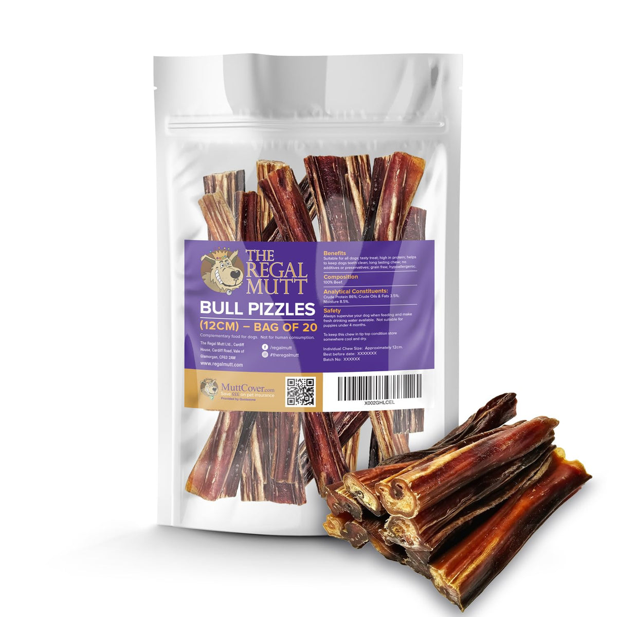 The Regal Mutt - Mega Chewy Twists with Duck - Bag of 18 (1.25kg Bag)