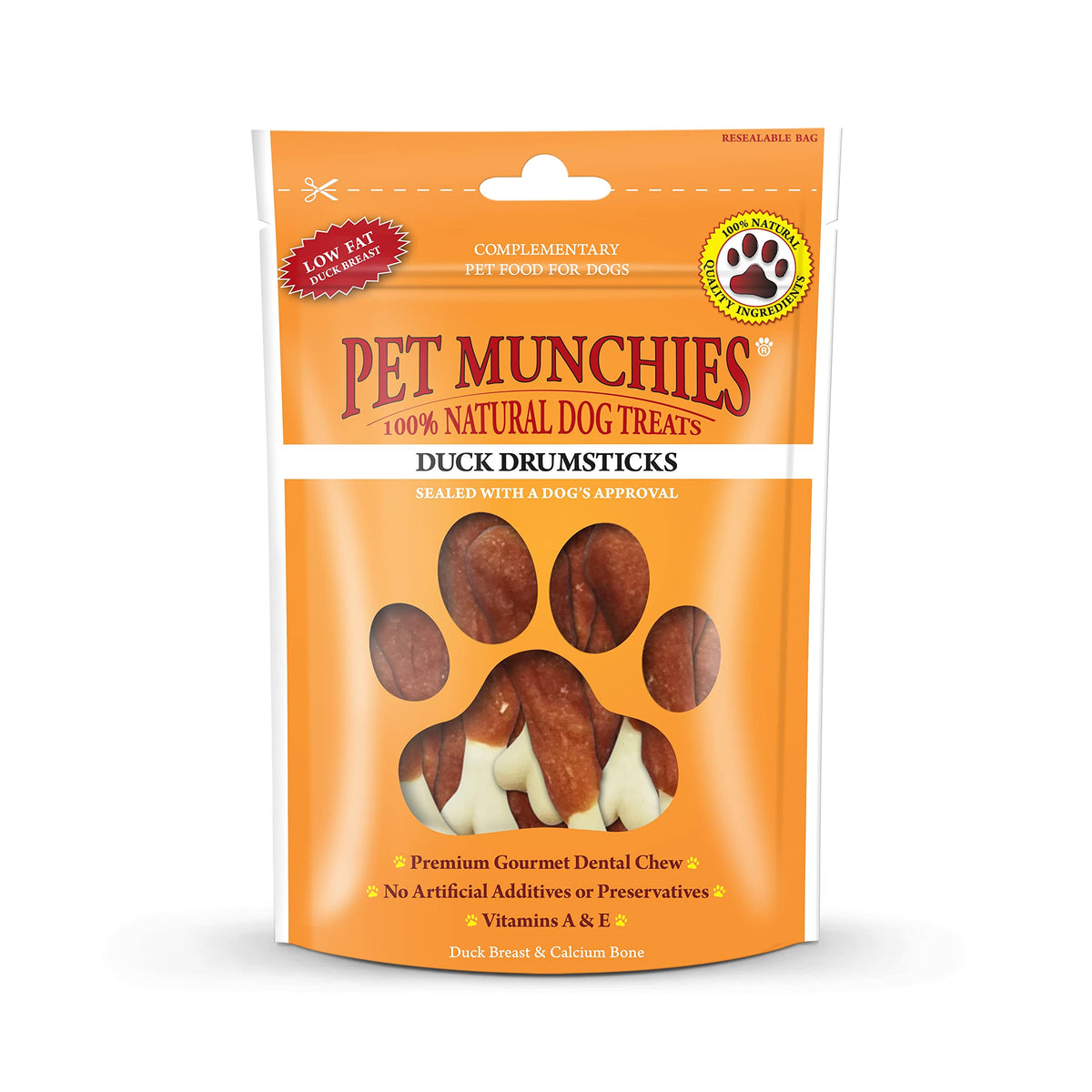 Pet Munchies Chicken and Sweet Potato Dog Treats, Healthy Grain Free Dental Sticks with Natural Real Meat 90g