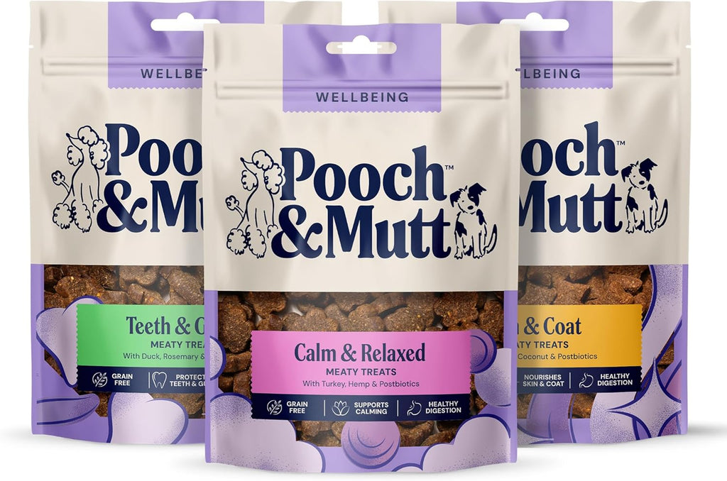 Pooch & Mutt - Meaty Dog Treats (Grain Free), Variety Set, Pack of 3x120g