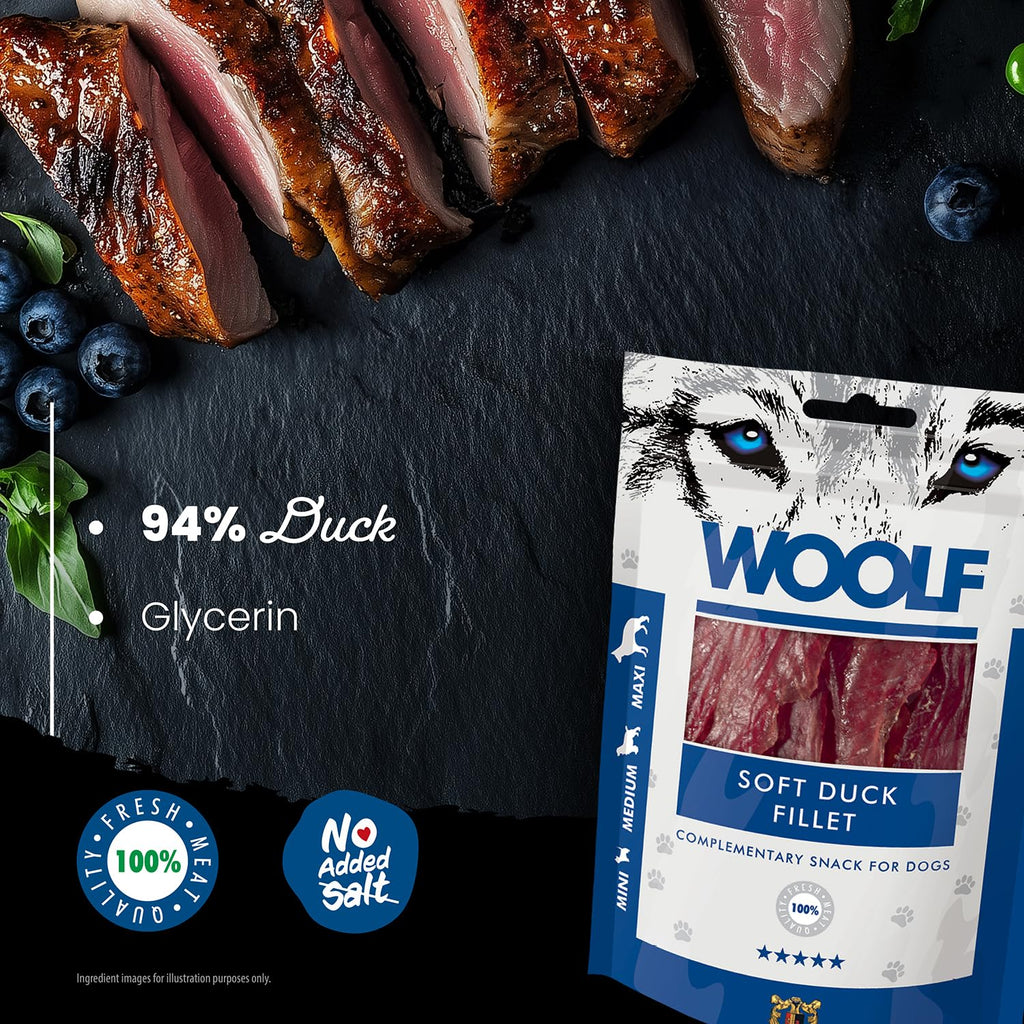 WOOLF Chicken Fillet Dog Treats - Complementary Snacks for Dogs | 100g