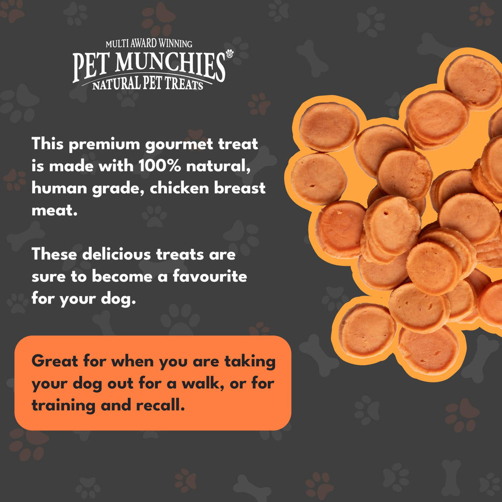 Pet Munchies Chicken and Sweet Potato Dog Treats, Healthy Grain Free Dental Sticks with Natural Real Meat 90g