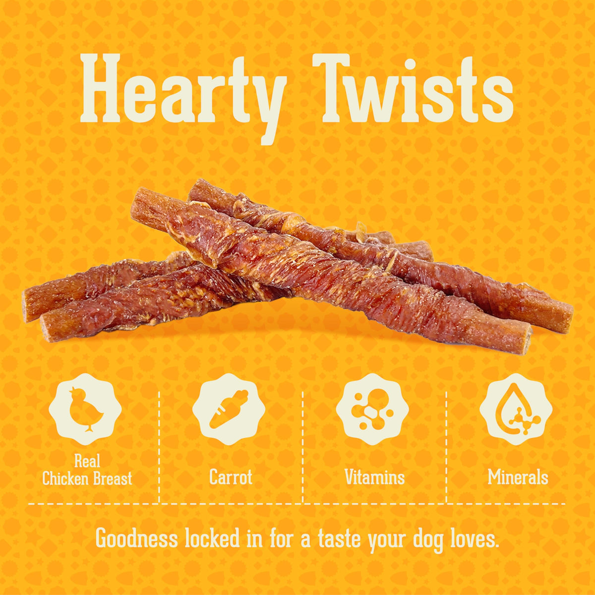 PACK'N PRIDE Dog Treats with Sweet Potato, 320g Rawhide Free Dog Chews
