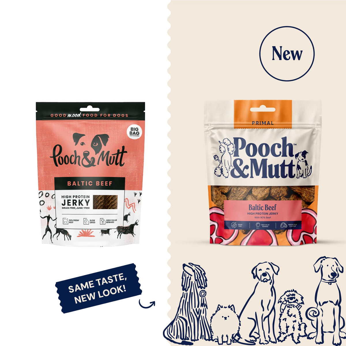 Pooch & Mutt - Fish Jerky, Training Treats, 1x210g