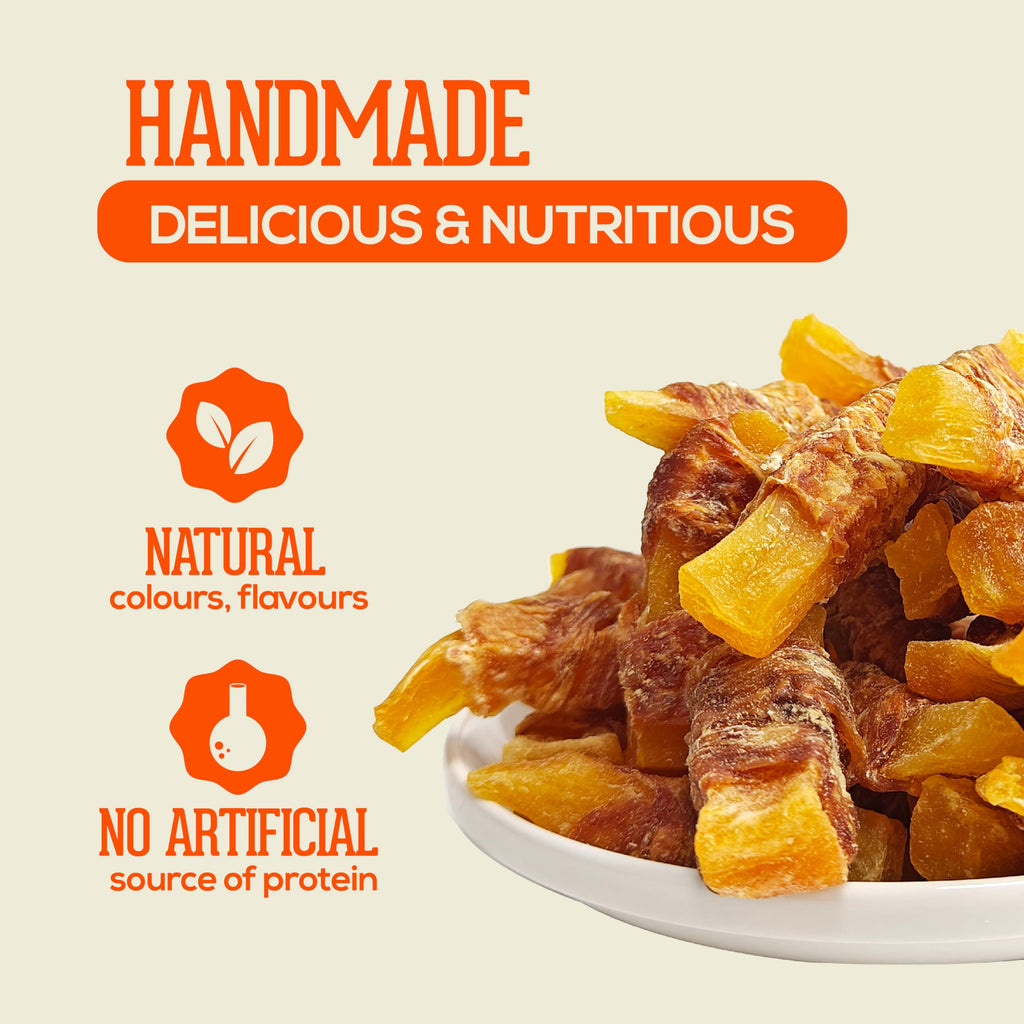 PACK'N PRIDE Dog Treats with Sweet Potato, 320g Rawhide Free Dog Chews