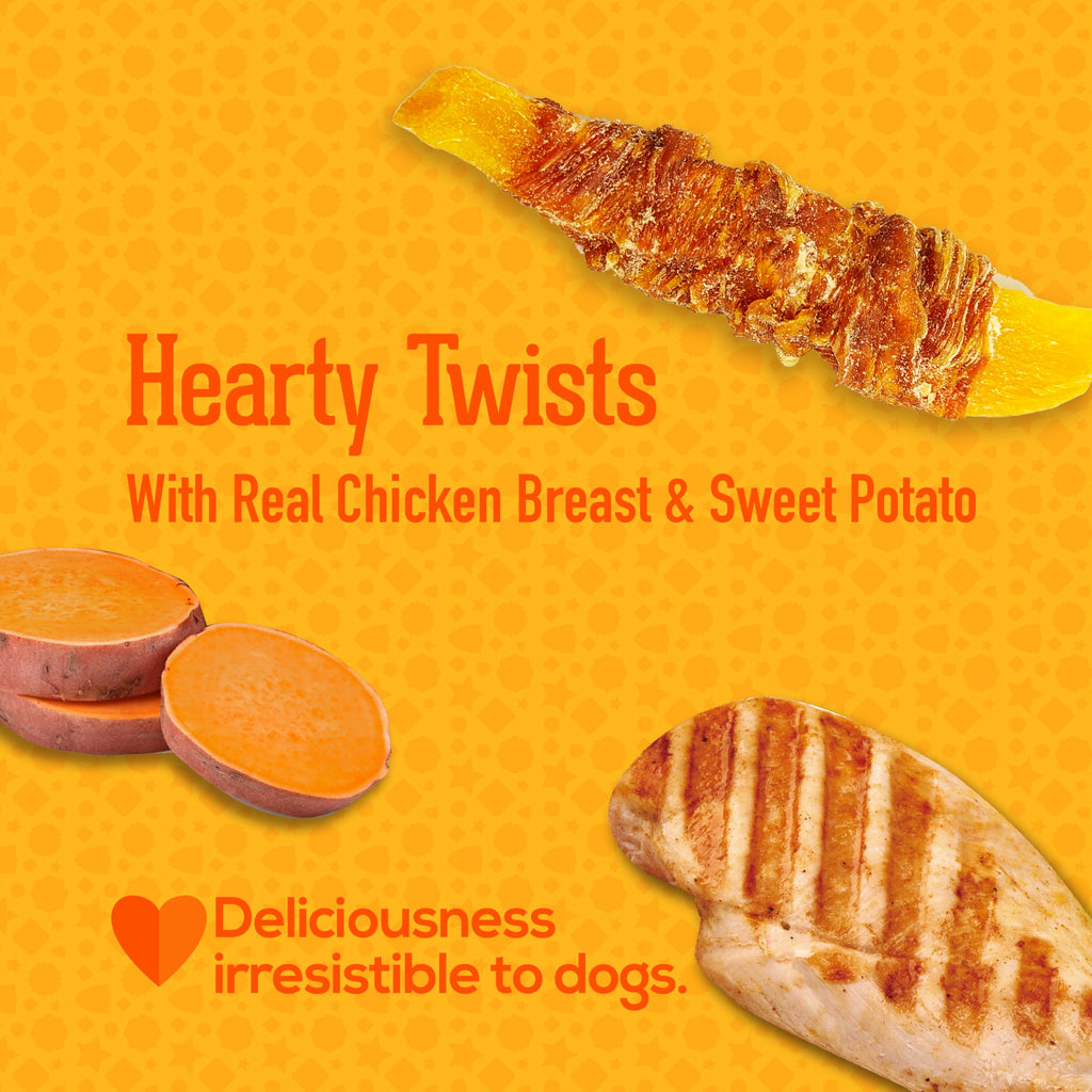 PACK'N PRIDE Dog Treats with Sweet Potato, 320g Rawhide Free Dog Chews