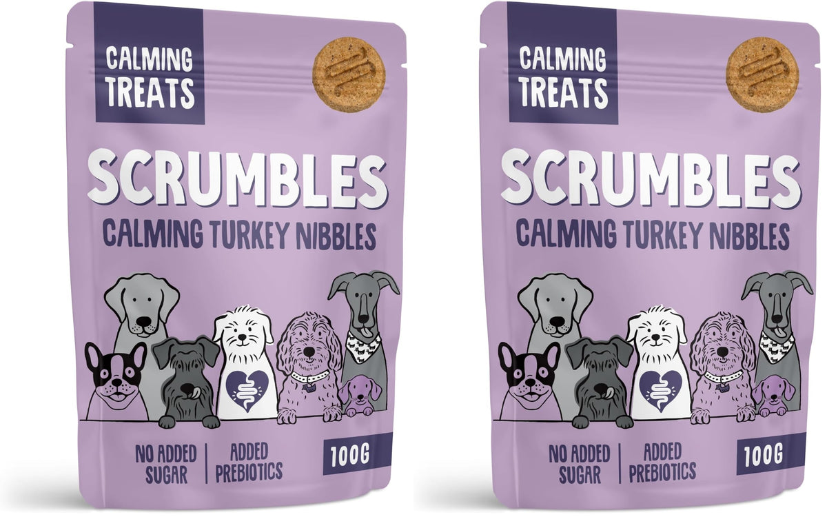 Scrumbles • Dog Treats • Hypoallergenic • All Lifestages • Chicken & Duck • 90g Bag • Gut Friendly Prebiotics • Gluten Free • Superfoods