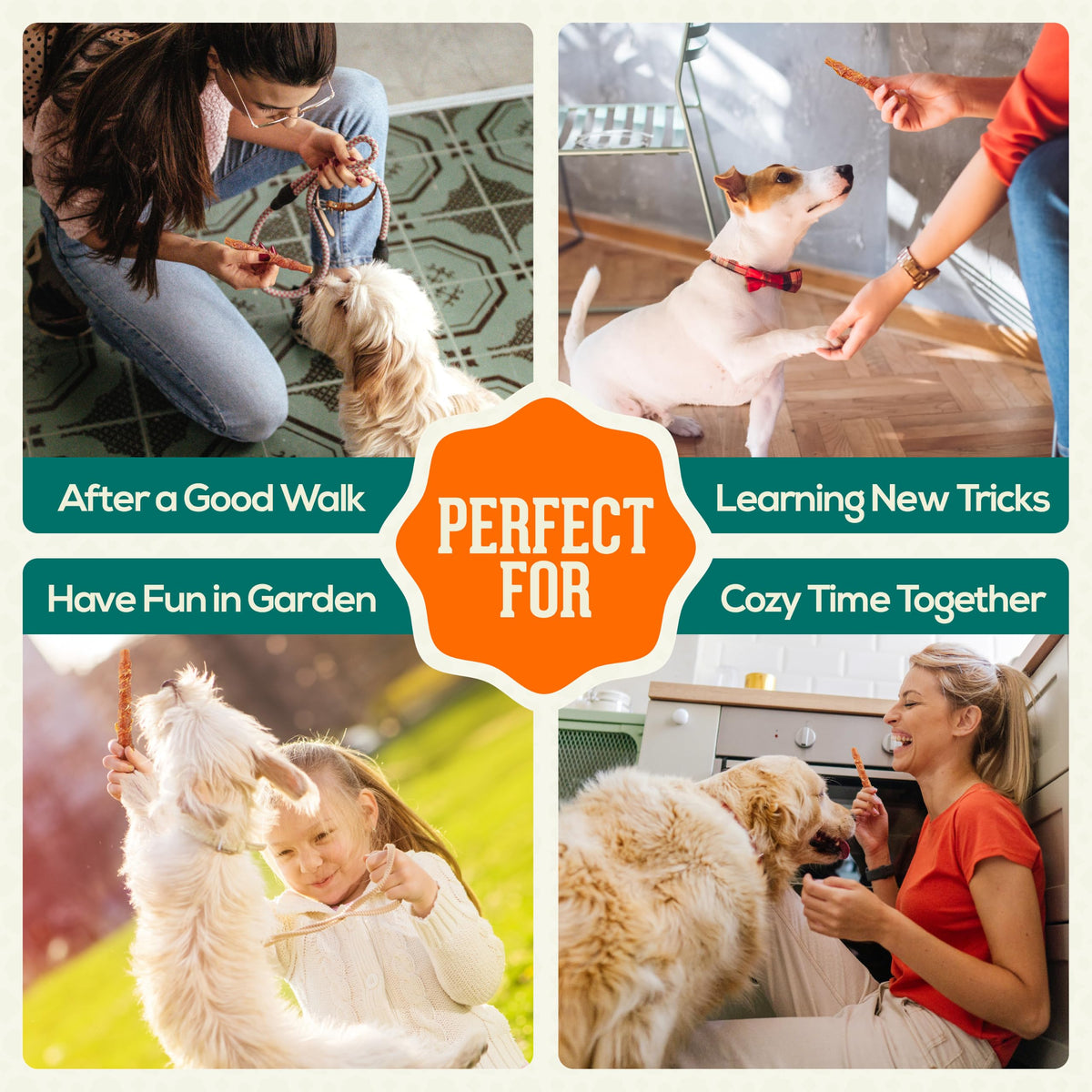 PACK'N PRIDE Dog Treats with Sweet Potato, 320g Rawhide Free Dog Chews