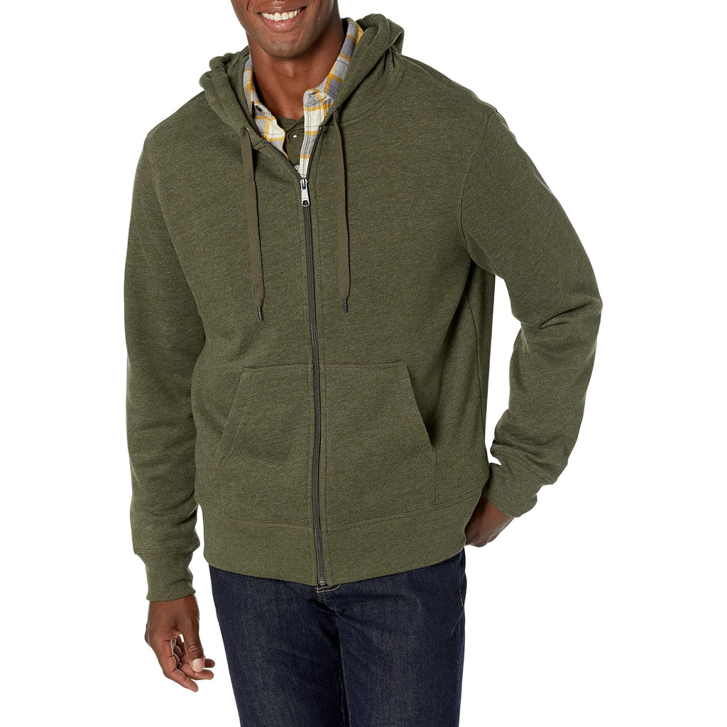 Amazon Essentials Men's Full-Zip Fleece Hoodie Sweatshirt (Available in Big & Tall)