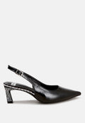 Ondrila Slingback Embellished Heels-0